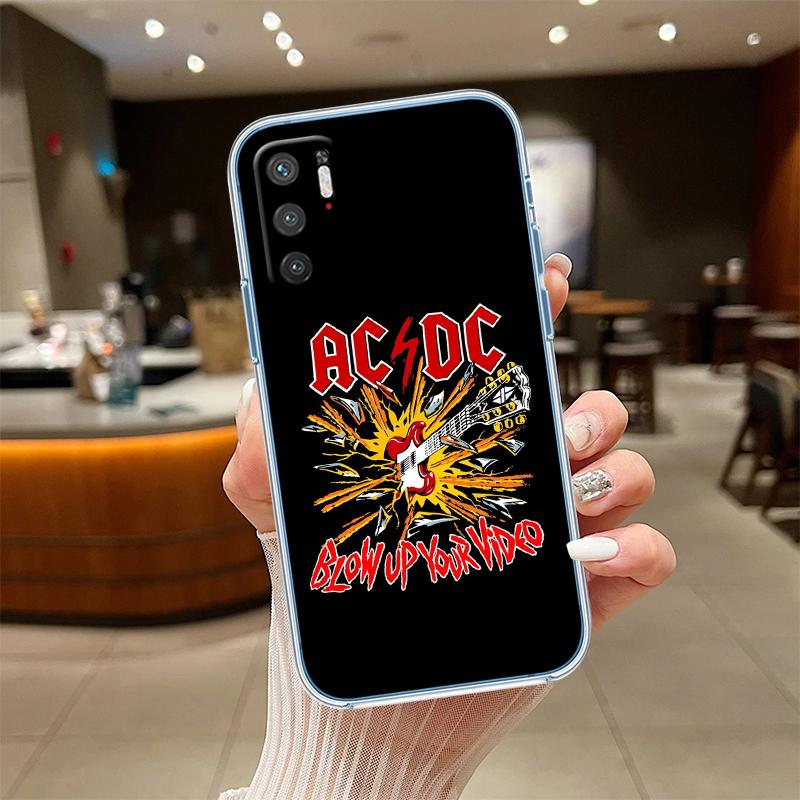 RE1 A-acdc Transparent Phone Case for LG K22 K30 K40 K40S K41 K42 K50 K50S K51 K51S K52 K61 K62 K71 K92 Q60 Q61 V40 V50 V60