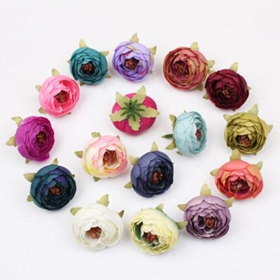10 stk Kunstige Blomster Retro Peonhode Silkeblomst Dekor DIY For Hjem Bryllupsdekorasjoner