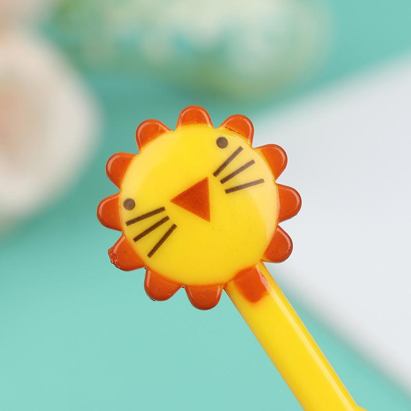 10Pcs Mini Animal Farmkids Fruit Fork Cartoon Snack Cake Dessert Food Toothpick