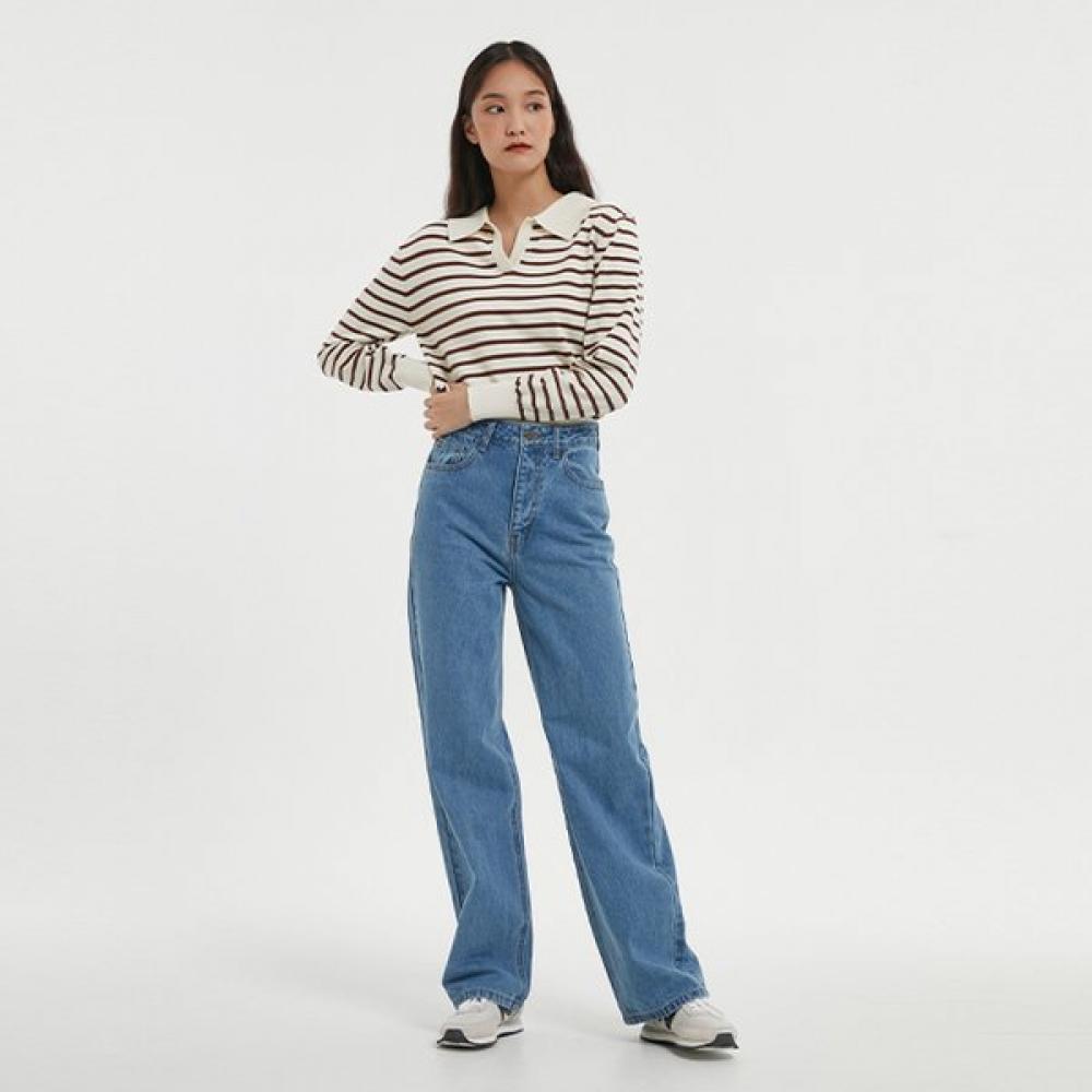 Lap Wide Fit Denim Pants An3dp866 Indigo (IN)/S