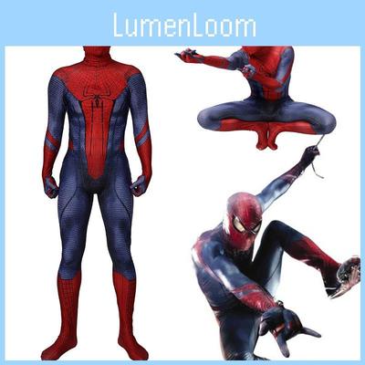 Impresionantes Mallas Increíbles de Spiderman Disfraces de Cosplay de Halloween Traje Zentai Con Exquisita Mano de Obra y Tejido Transpirable