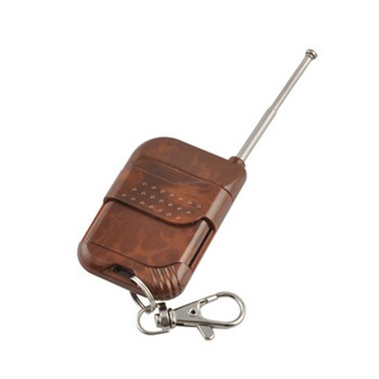 AK Peach Wood Single-Button Wireless Remote Control for Secure Access No