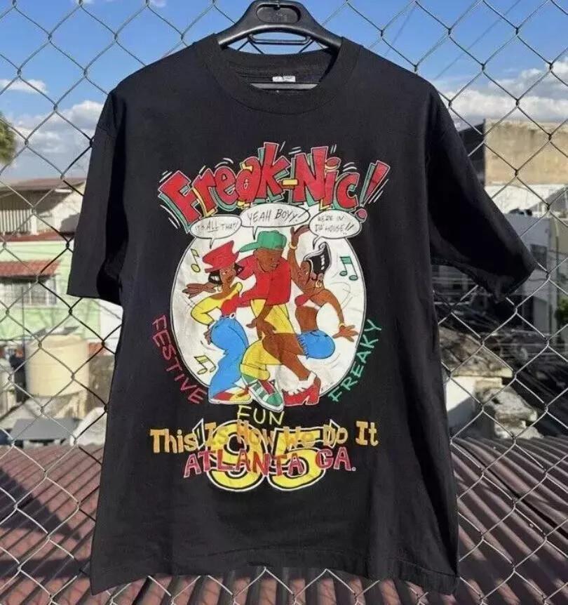 Freaknik Vintage 1995 ATLANTA Rap 90s Hip Hop OG Freaknik Black Shirt Unisex T-Shirt S