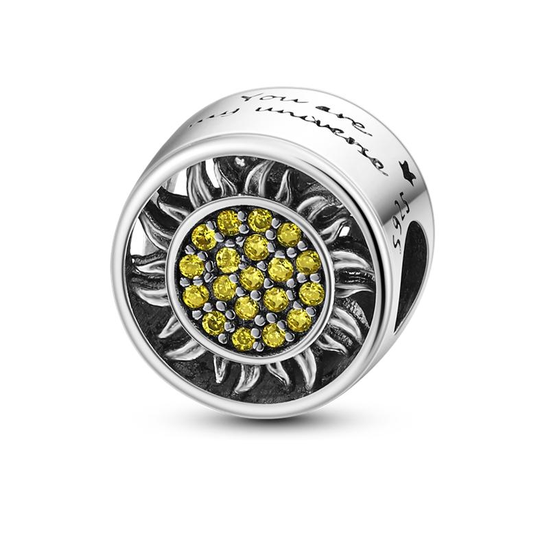 Mystery Star Series Original 925  Silver Charms Fit Bracelet Pendants Dangle Diy Jewelry Gift For Women