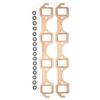2PCS Exhaust Manifold Gasket Set Replacement for Ford Small Block SBF 289 302 351W