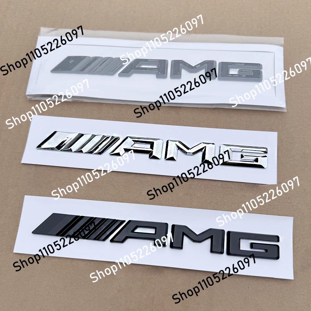 For Mercedes Benz AMG 1pcs 3D Car Rear Trunk emblem Decal Letters Sticker A B C E G CLA W211 W203 W204 W210 W124 accessories QG2