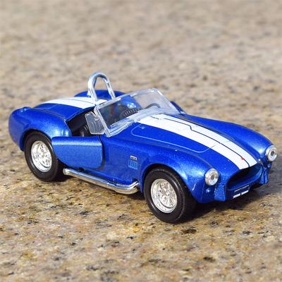 1:36 Ford Shelby Cobra 427 S/C 1965 Model sportovního vozu z lehké slitiny Kovová litá hračka Klasický model Simulace stahování zpět Děti