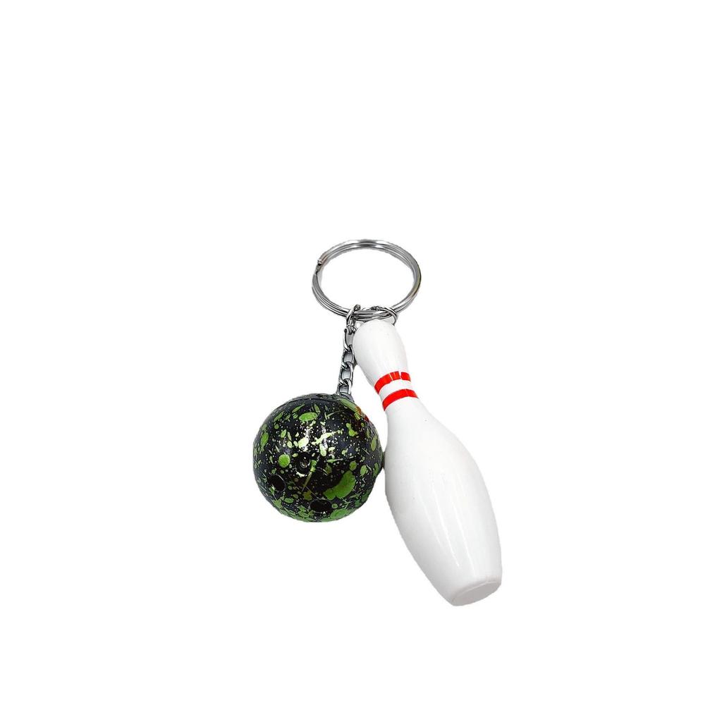 Mini Bowling Anahtarlık Ucu – Araba Anahtarları İçin Simülasyon Bowling Anahtarlığı