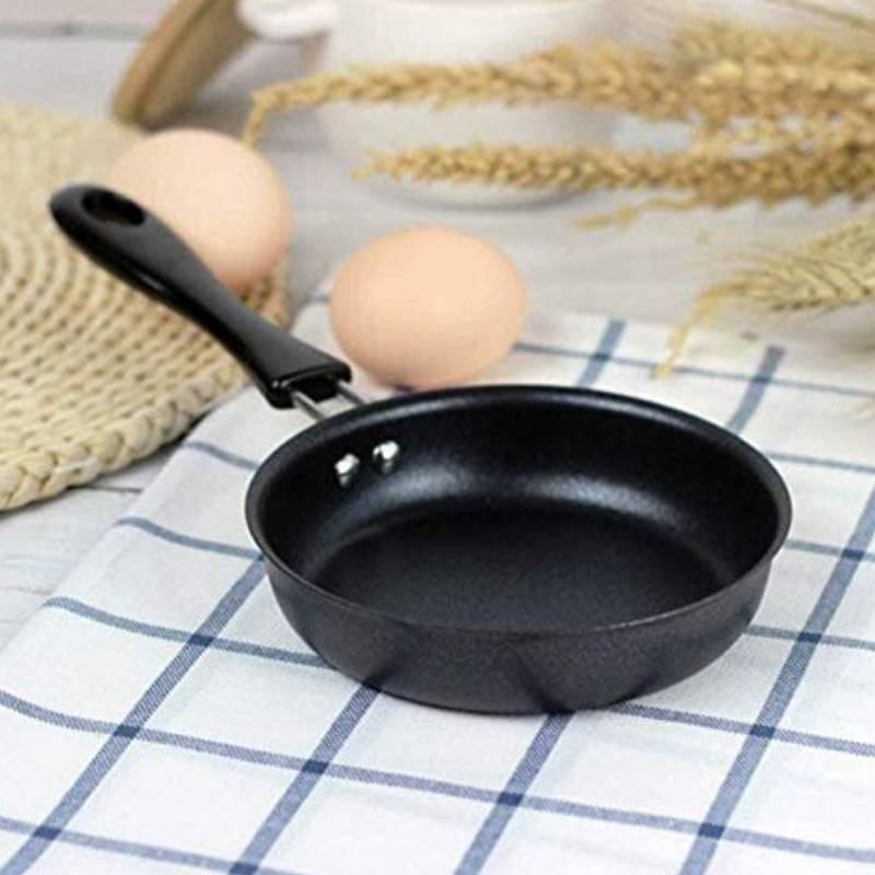 Egg Flat Bottom Nonstick Pan Fried Egg Boiled Food Camp Cooking Multicolor