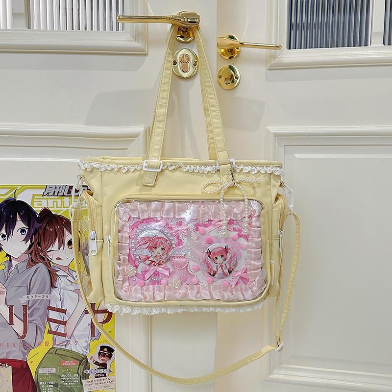 New Japanese Ins High Value, Fresh and Sweet Candy Color Girl Transparent Bar Pain Bag, Light Messenger Bag