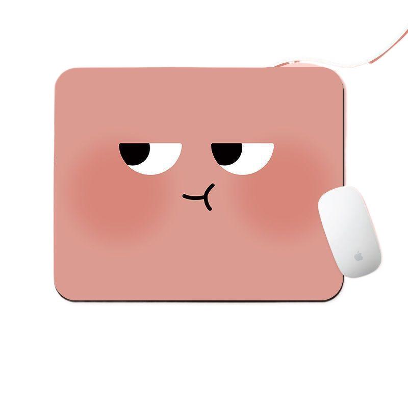 Compact Emoji Mouse Pad with Soft Wrist Rest for Office & Gaming