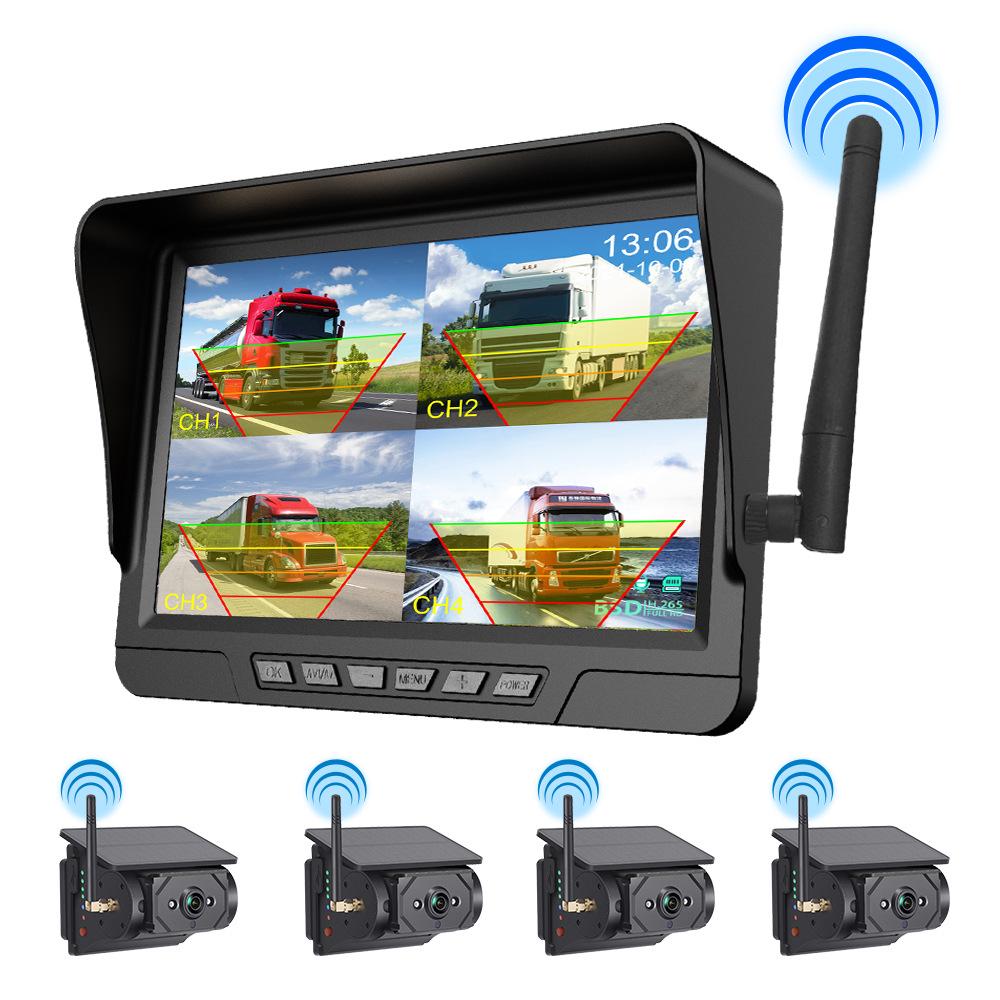 7" Solar-Powered Wireless HD Car & Truck Reversing Camera