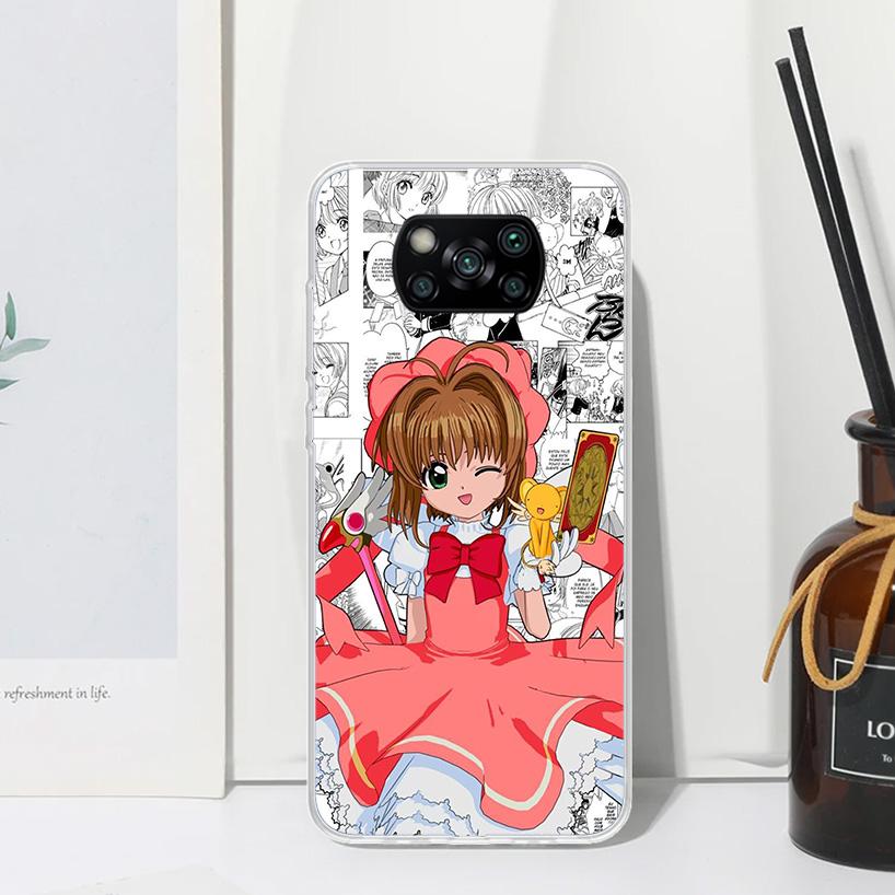 CardCaptor Sakura Anime Phone Case For Xiaomi Poco X7 X6 X5 M7 M8 Pro F7 Ultra Redmi 15C 15 13C 13 12C 12 10 10C 10A Art Fundas