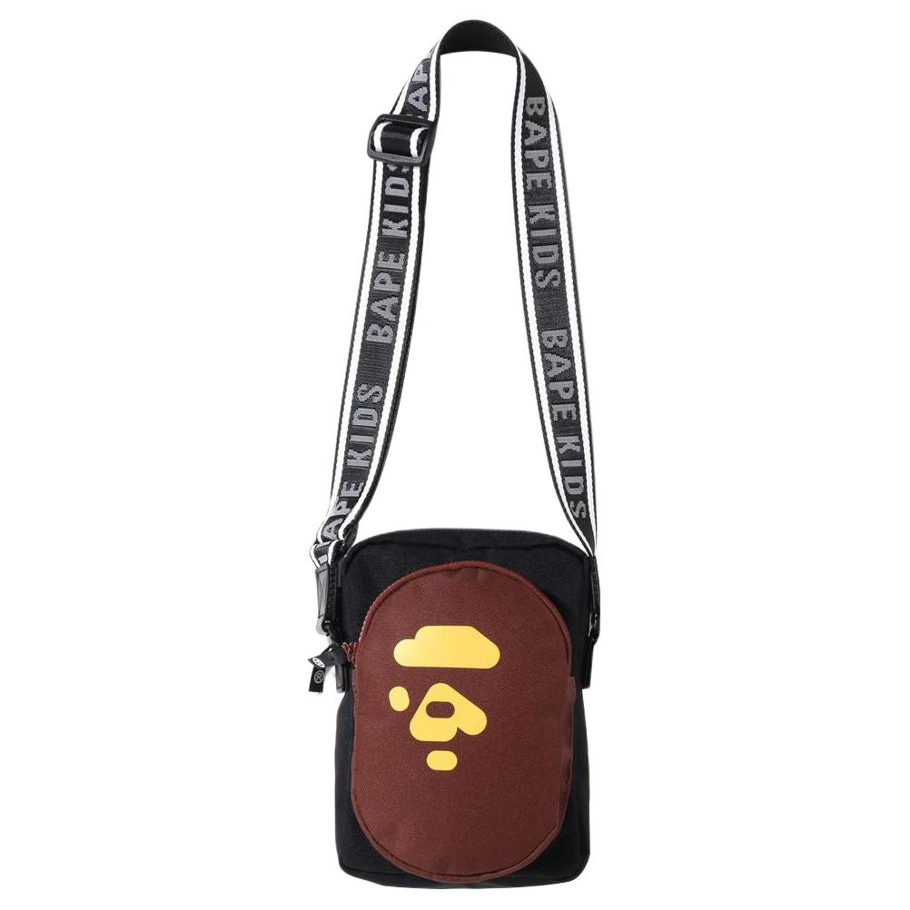 

Bape Ape Head Color Block Pocket Letter Casual Commuting Travel Polyester Shoulder Bag Crossbody Bag Unisex bags Black 0ZXBGK389002I Black