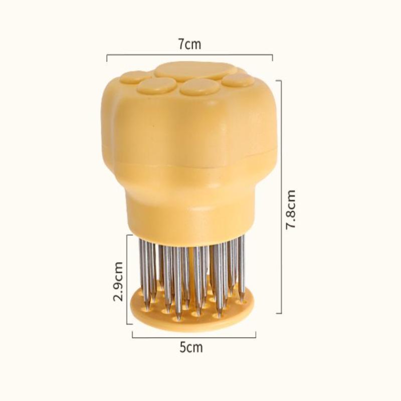 Stainless Steel Cat'S Paw Shape Meat Tenderizer Tender Meat Needle Meat Tenderizer Tool With Needle Meat Hammer Cooking Tool