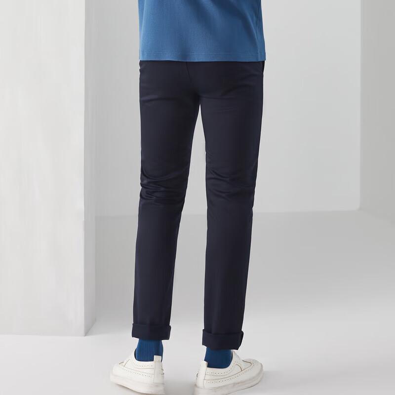 YOUNGOR Men's Business Casual Straight-Leg Trousers