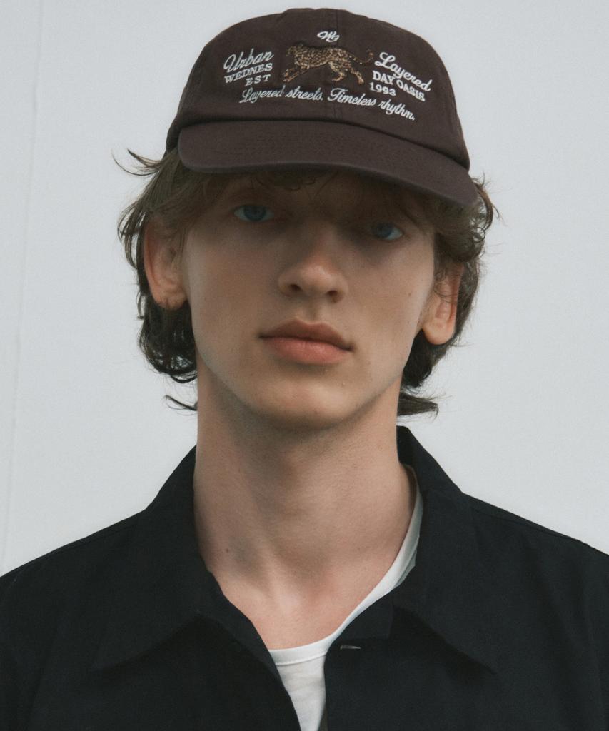 Wednesday Oasis Layered With Leopard Ball Cap_Brown(W25-Acc06)