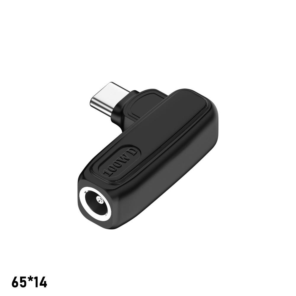 2Pcs DC Female to Type-C Male Adapter PD 100W, Lenovo Square Input to USB C Charging Converter for Laptop
