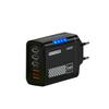 New USB A+C 240W Charger Plug Multi Port EU/US Phone Charger Adapter With Light PD QC3.0 USB C Charger for iPhone//Samsung