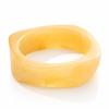 European and American popular smudged coffee bracelet resin women's arc bracelet student girlfriend ring jewelry