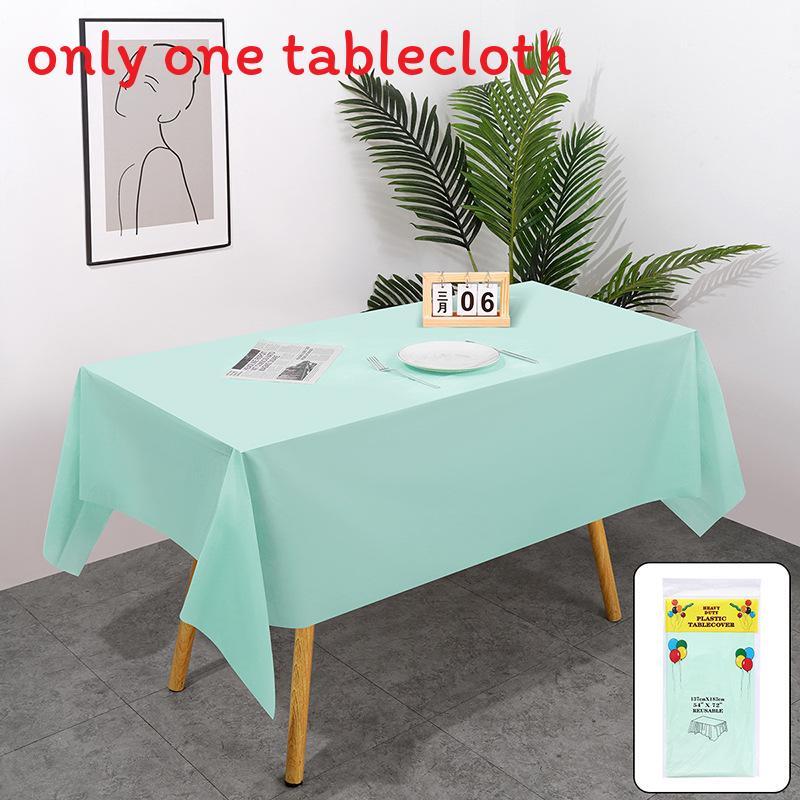 Peva Thickened Disposable Tablecloth With Dustproof And Oilproof Surface For Events And Decor