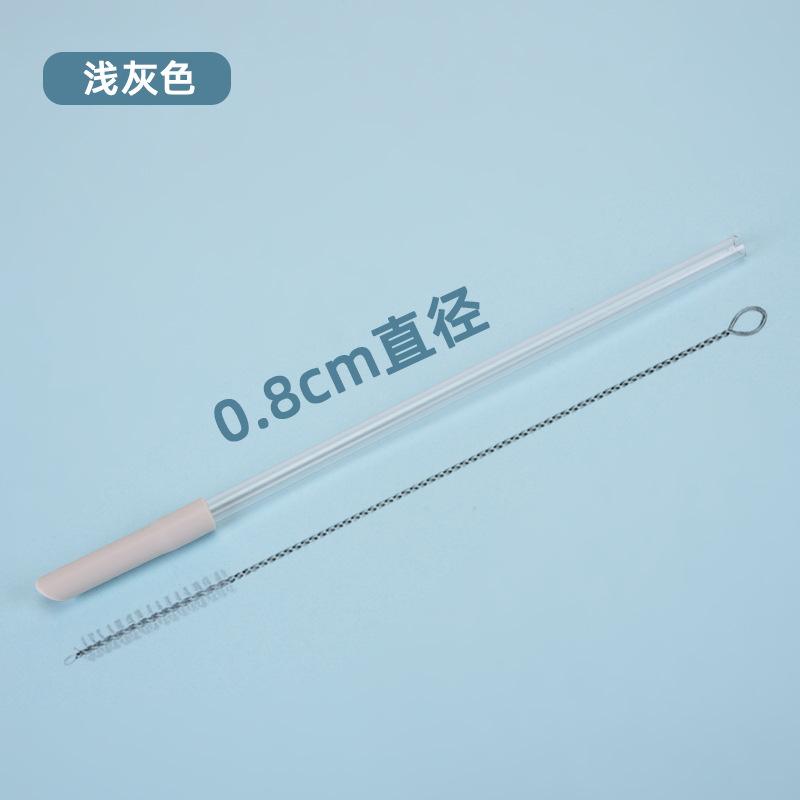 0.8Cmtritan Telescopic Straw Multi-Color Optional Set Milk Tea Beverage Reusable Water Cup Straw