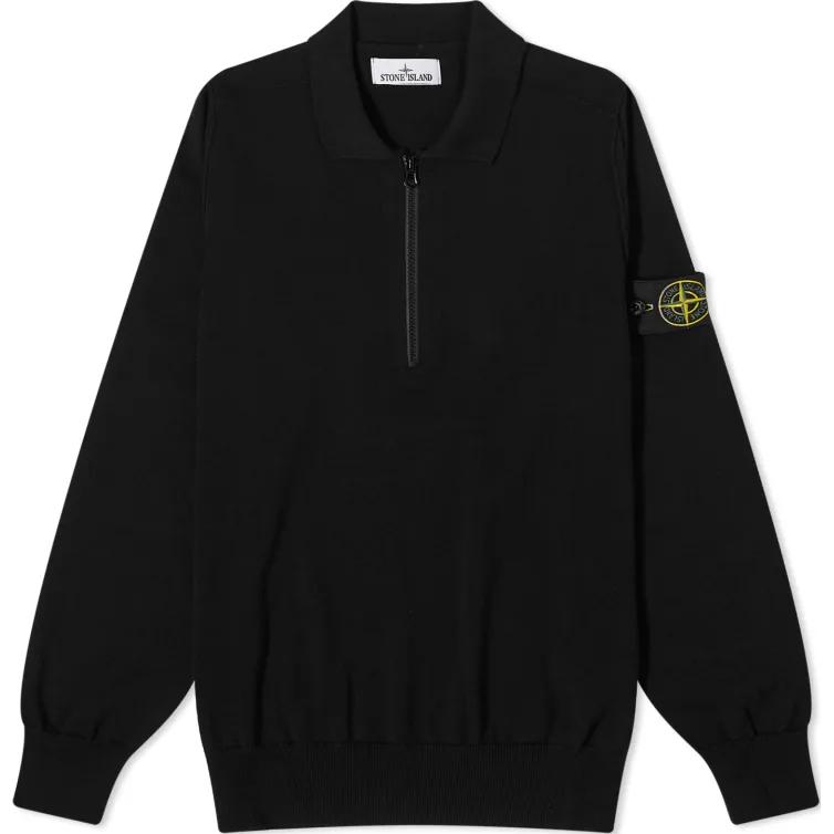 

STONE ISLAND Мужская футболка-поло с логотипом, черная 8015543B2-V0029 S