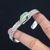 Friendship Day Sale 925 Silver Moss Prehnite Gemstone Birthday Sister New Bangle