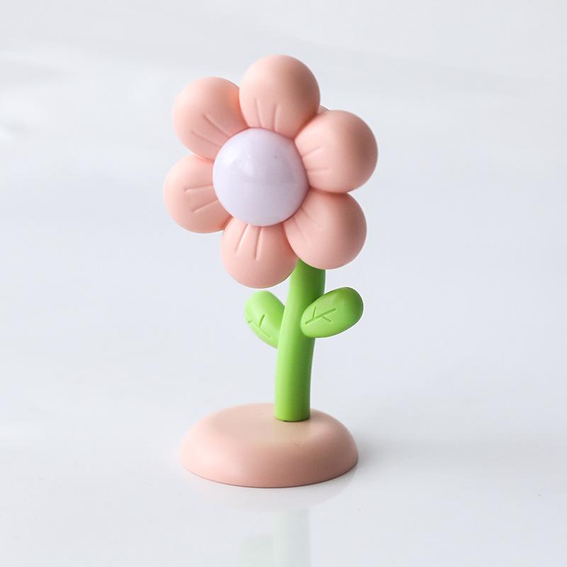 Mini Flower Cute Bedroom Nightlight Creative Nightstand Decoration Cream Glue DIY Nightlight Graduation Gift Lamp