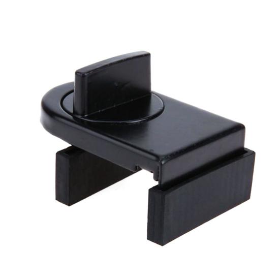 

Window Lock Sturdy Adjustable Window Stopper Sliding Window Security Locks for Office чёрный