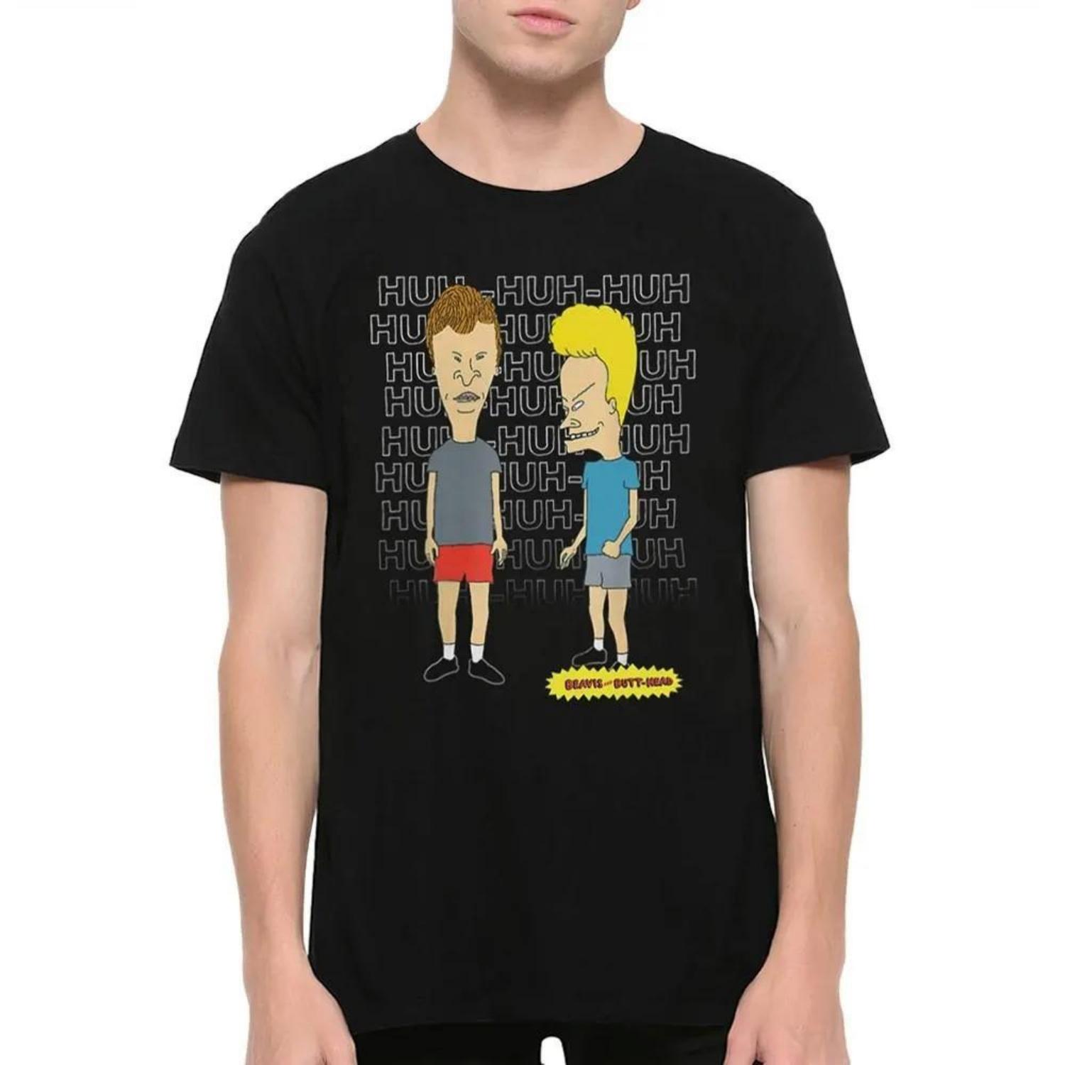 

Футболка Beavis and ButtHead Чоловічі Жіночі Розміри Графічна Футболка Одяг Графічна Футболка З Коротким Рукавом Унісекс Чоловіки Жінки Всесезонна XXXXXL чорний