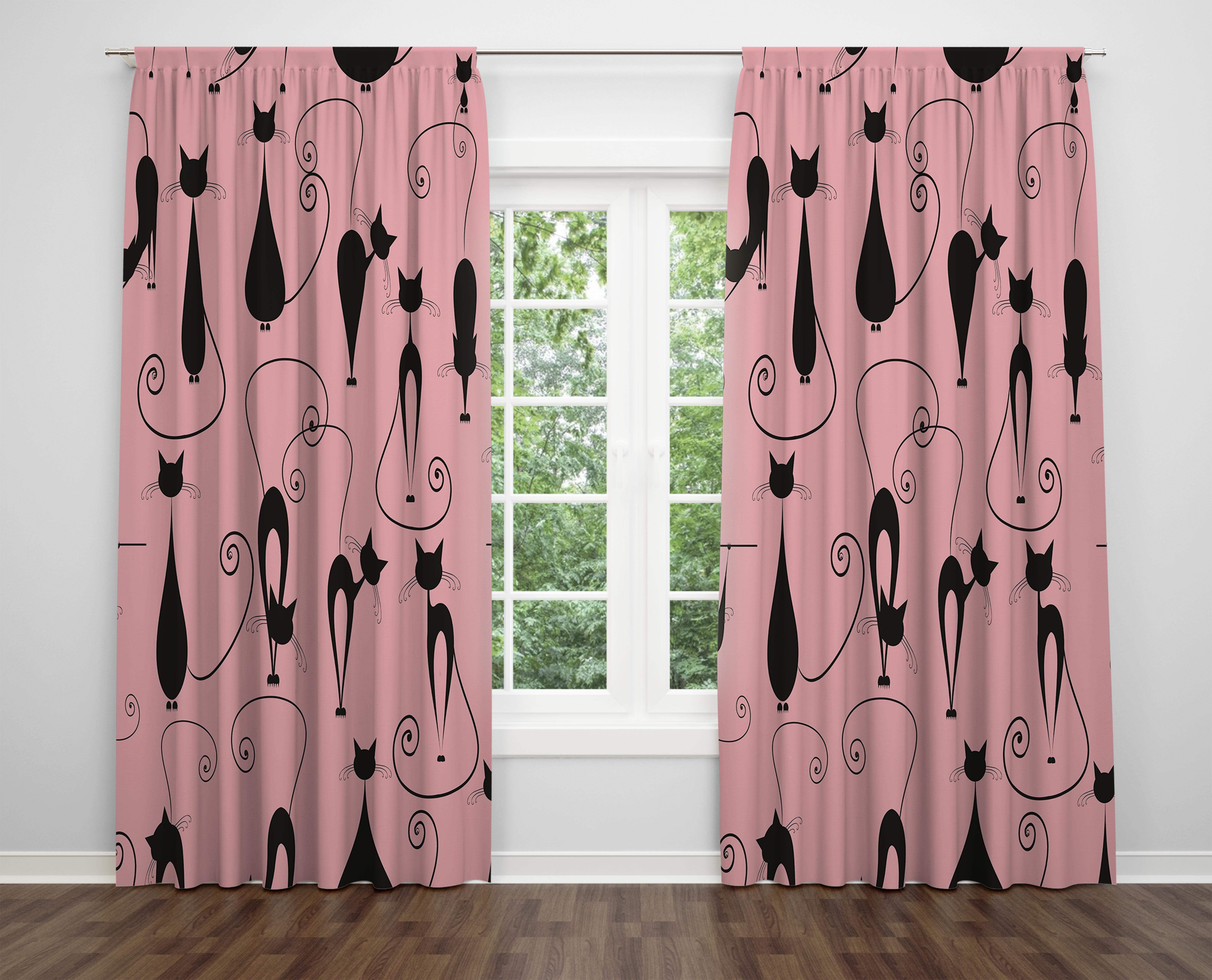 

Декоративний дизайн, високоякісна бавовняна тканина, ви можете вибрати одну або подвійну фіранку з крила 1 piece різнокольоровий