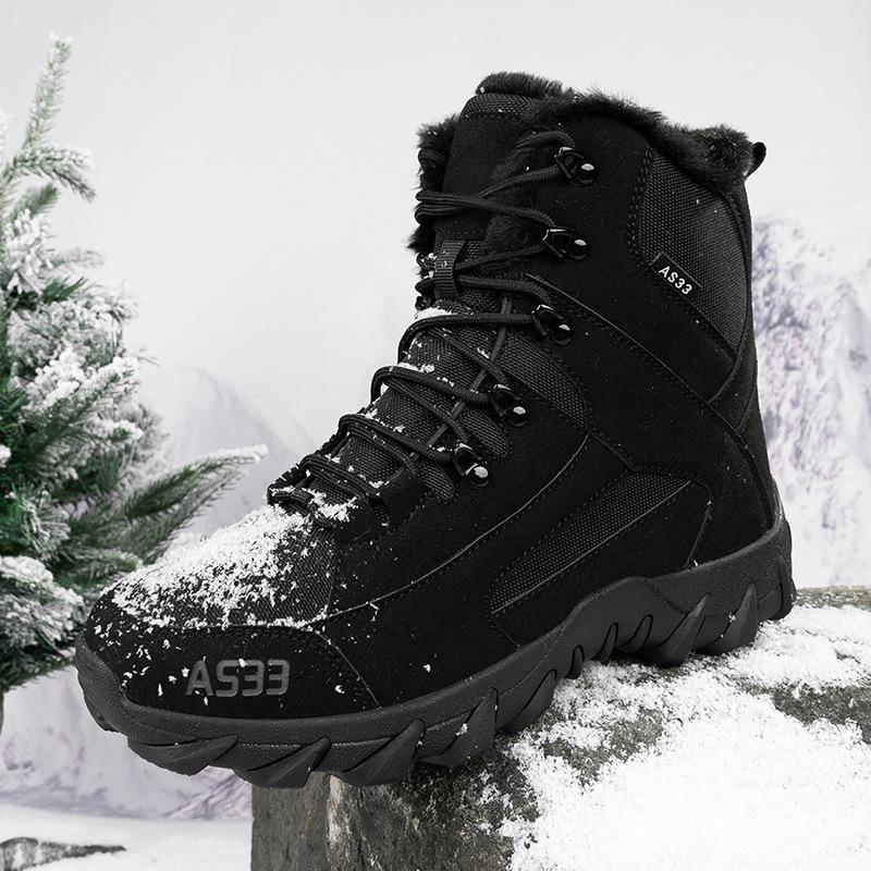 2025 Men's & Women's Fleece-Lined Hiking and Combat Boots: Warm, High-Quality Military Style for Autumn & Winter