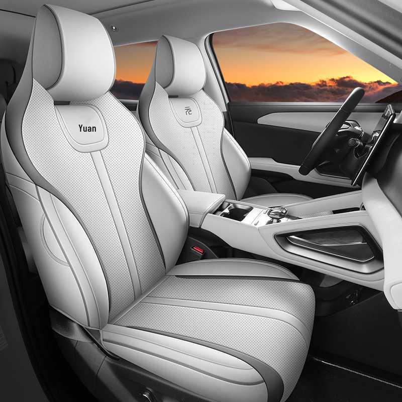 BYD Yuan UP Five-Seater Leather Car Seat Covers - 26 Models, All-Season, Universal Fit Dedicated Rear Half-Cover