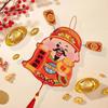 Cute Chinese God of Wealth Fridge Magnets Festive New Year Fridge Stickers  New Year