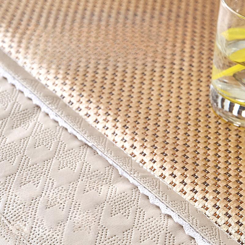 Chinese Style Rosewood Sofa Mat Summer Summer Non-Slip Ice Silk Rattan Cushion Sofa Cover Cloth