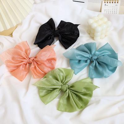 Accessories Headdress Fashion Sweet Cute Bow Clip Hair Ornaments Girls' Hair Ponytail Clip