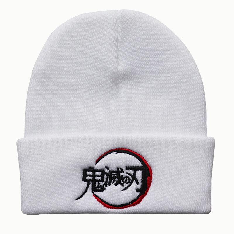 Anime Cartoon Demon Slayer Knitted Hat, Warm Pullover Hat, New Trendy Wool Hat for Men and Women