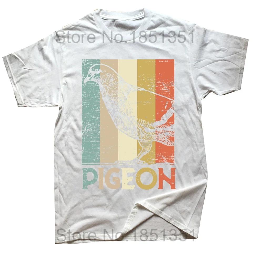 Unisex Naprawdę Lubię Gołębie Ok Zabawna Koszulka z Ptakiem T-shirt Top z Okrągłym Dekoltem Krótki Rękaw Modny T-shirt Odzież Codzienne Podstawowe T-shirty