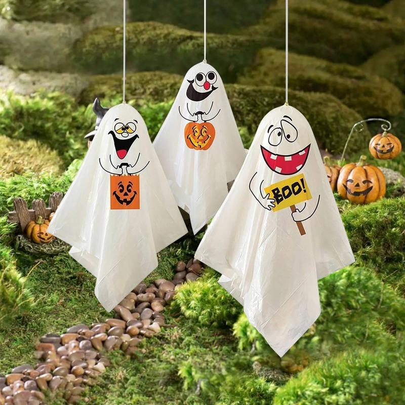 3 bucăți Halloween în aer liber agățat fantomă Halloween Party Dress Up Spooky Horror Props Home Decoration Halloween