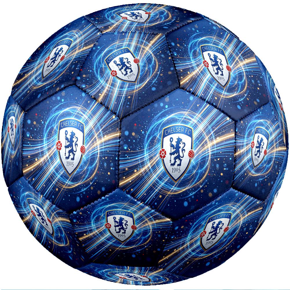 Chelsea FC Thema Fußball Ball Größe 5 Fußball Ball Weiche Haptik Professioneller Trainingsfußball für Outdoor-Sportarten