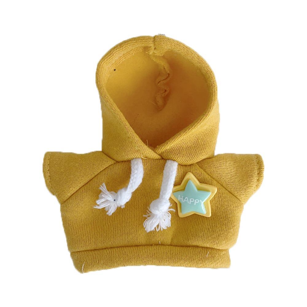 

Fashion Clothes Tops Hoodies Mini Stuffed Dolls Toys Accessories for 17cm Stuffed Dolls жовтий