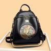 Embroidered Crossbody Bag, Jixiang Multi-purpose Crossbody Bag, Student Schoolbag