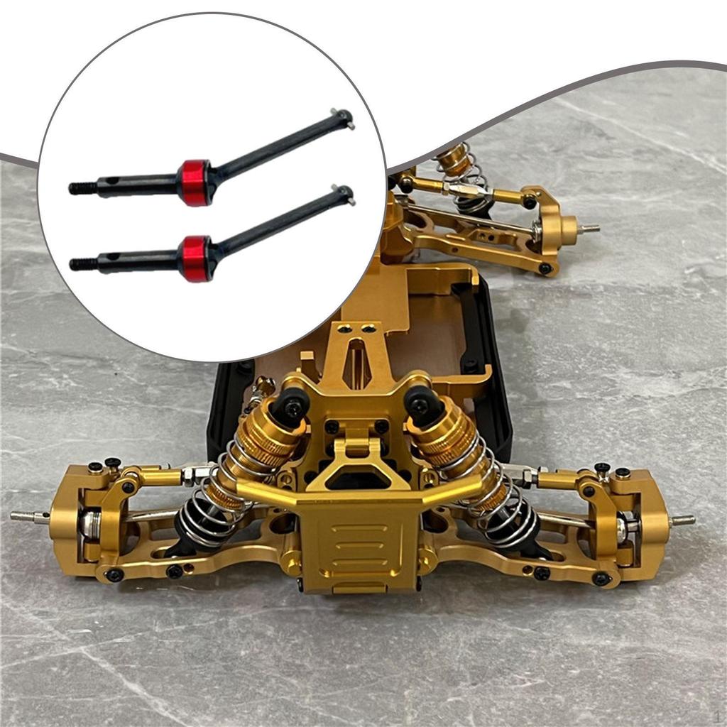 2Pcs 1/24 Rear Drive Shaft CVD 244016 Professional Easy to Replace Universal Driveshaft Axis