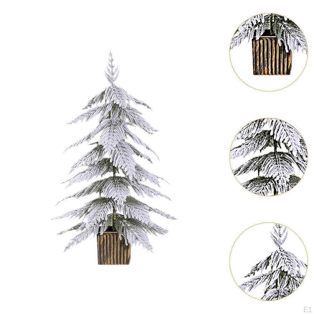 Elegant Snowy Christmas Tree for Home Decor