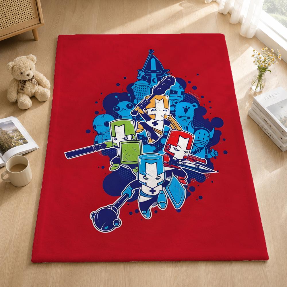 Game C-Castle Crashers Throw Blankets Soft Warm Flannel Blanket Bedding For Bed Living Room Home Sofa