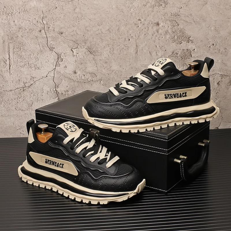 Fashion Forrest Gump men's shoes' new breathable mesh style dad shoes, Korean thick-soled sporty casual shoes for men   b27