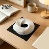 Stabile Dekorationsanzeige 3D-gedrucktes Möbiusband-Ornament, Moderne Geometrische Kunstskulptur mit Einzigartiger Schreibtischfigurenbasis für Home-Office-Schreibtisch