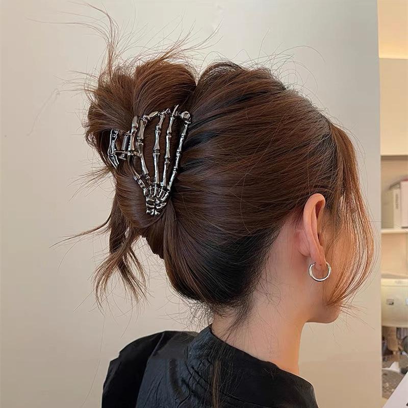 Ghost Metal Hand Grip Hair Clip Fashion Simple Claw Clip French Gift Headdress