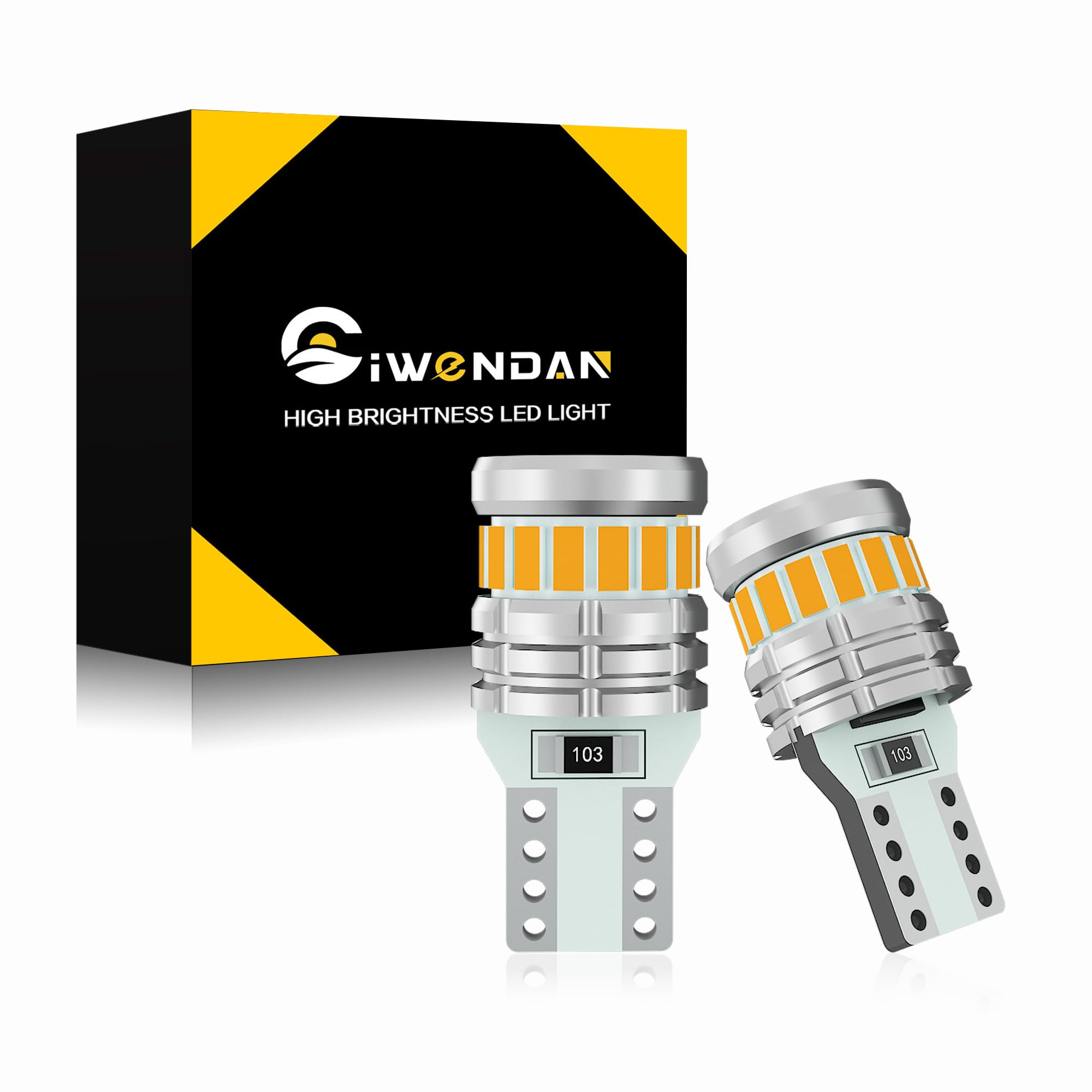 CIWENDAN T10 LED Explosive Light Amber Vehicle Inspection Compatible Side